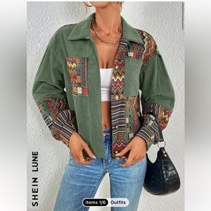 Patterned SHEIN Jacket
